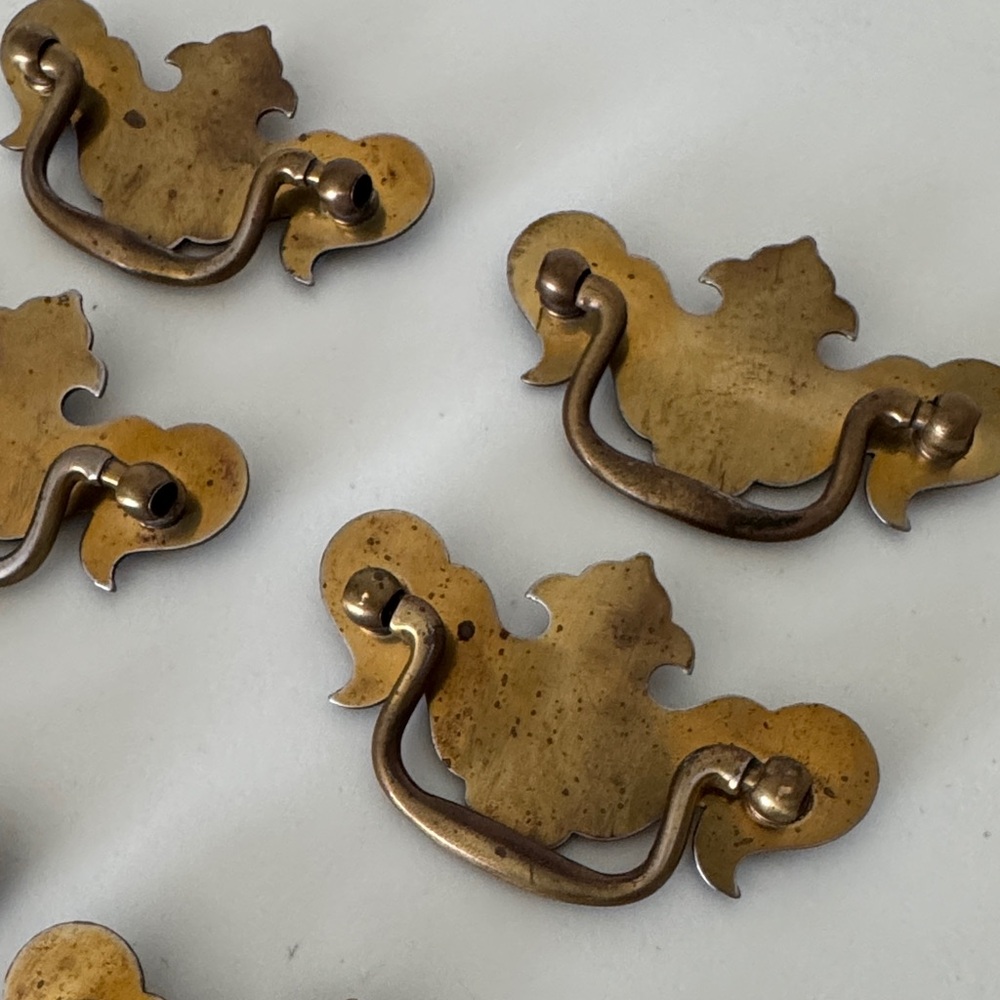 Vintage Brass Drawer Pulls and Knobs - Picture 2 of 8
